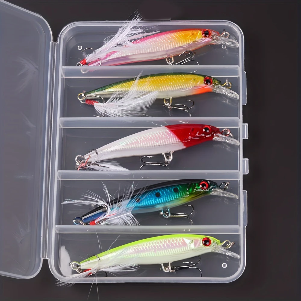 Fishing Hook Box - Laser 3D Ogen Bionische Minnow Vissen
