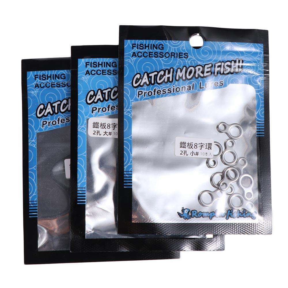 Fishing Hook Jig - 10 Stuks Rvs Vissen Solid Ring