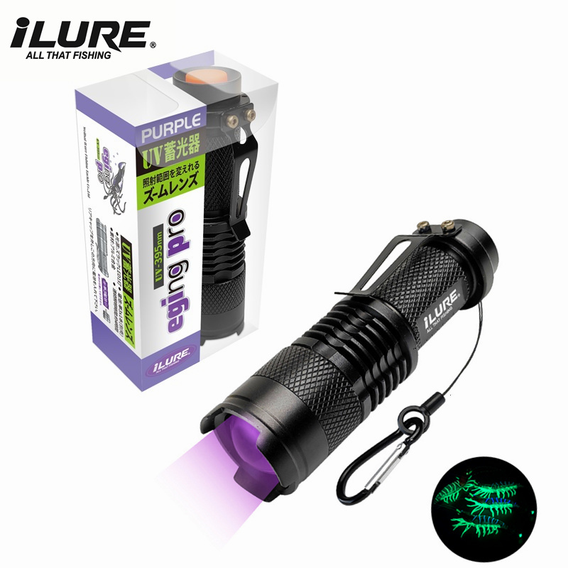 Fishing Hook Jig - Mini UV Zaklamp 395nm Ultraviolet Vissen