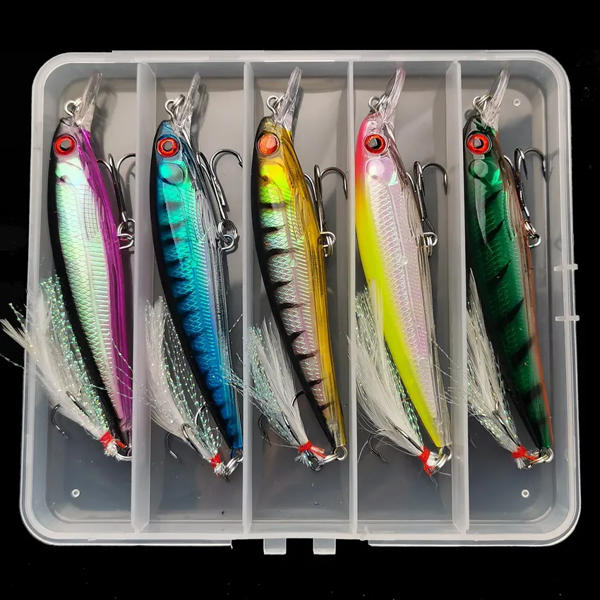 Fishing Hook Box - 5 Stks/doos Laser 3d Ogen Bionisch