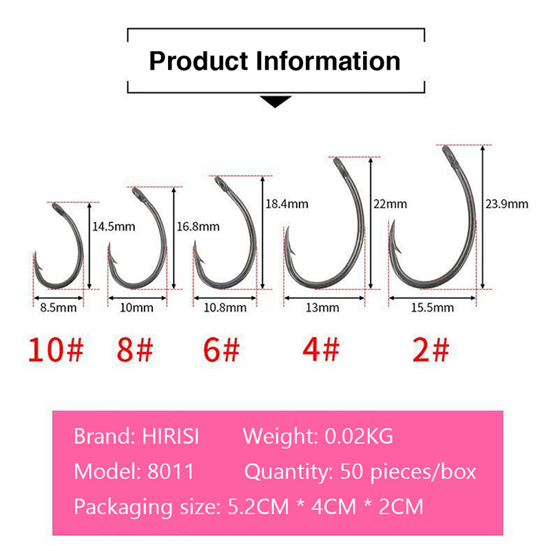 Fishing Hook Box - Nieuwe Hirisi 50 stuks verpakte haken