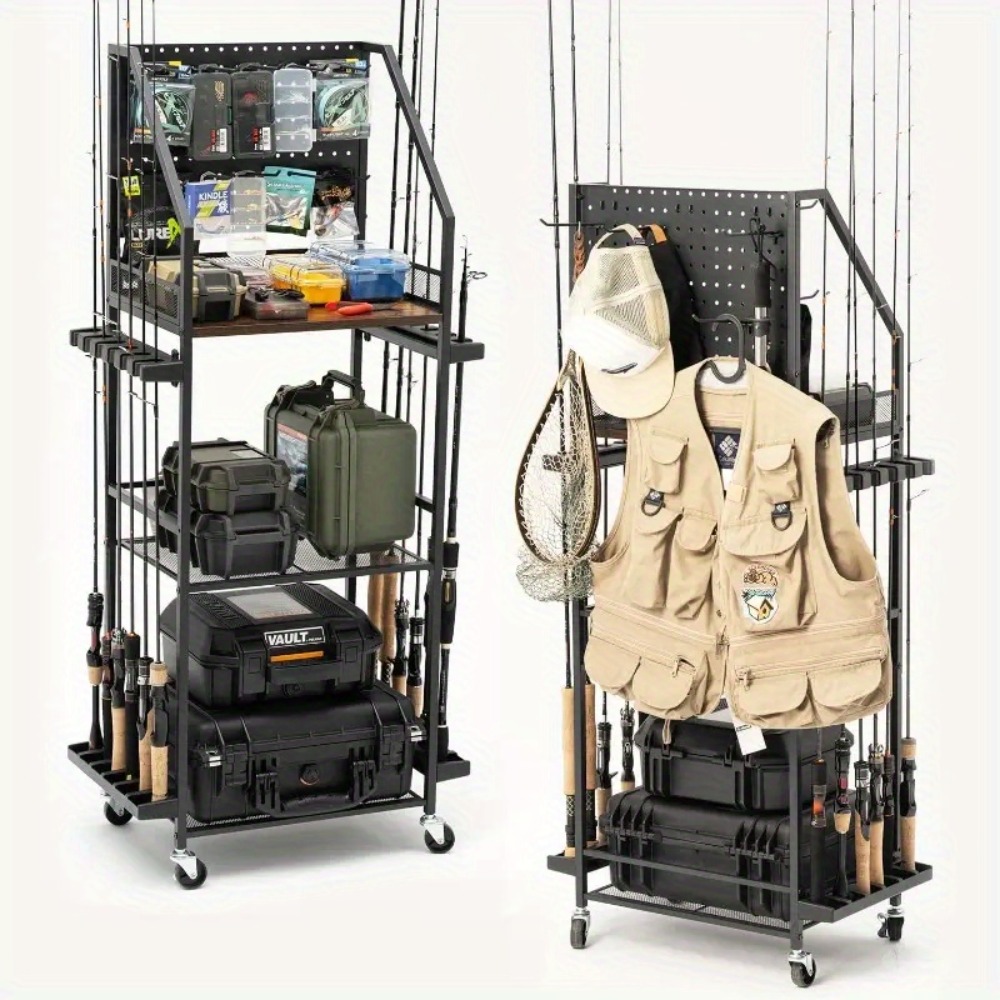 Fishing Hook Box - Hengelsteunen voor garage, hengelhouders voor 12