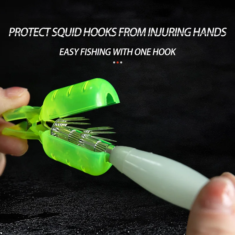 10 stks/partij Inktvis Jig Hoo - Fishing Hook Jig recensie en prijs