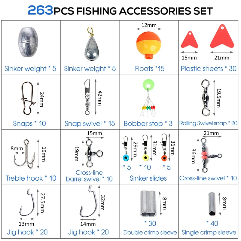 263 stks Outdoor Vissen Access - Fishing Hook Box recensie en prijs