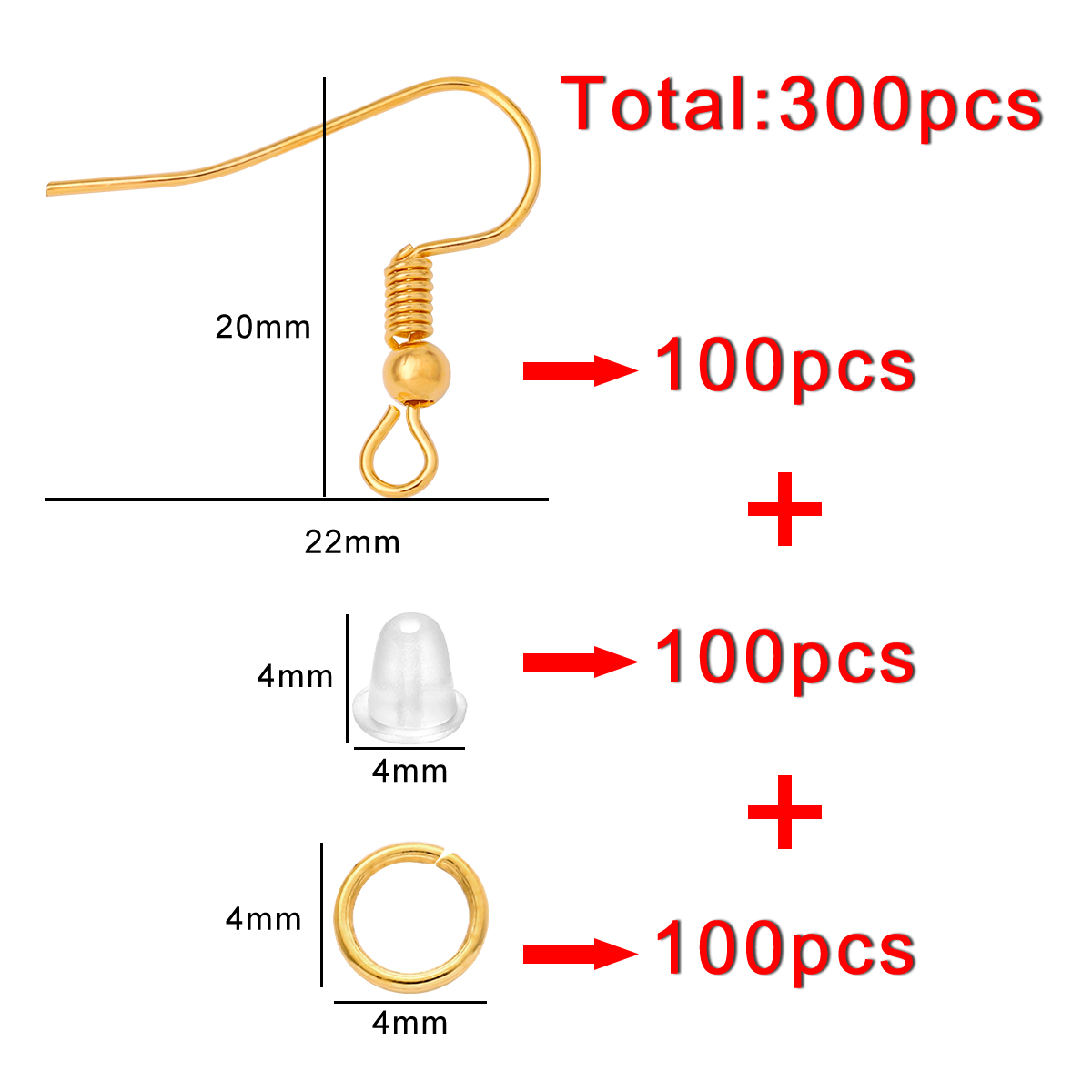 100-300 stks/partij Hypoallerg - Fishing Hook Assortment recensie en prijs