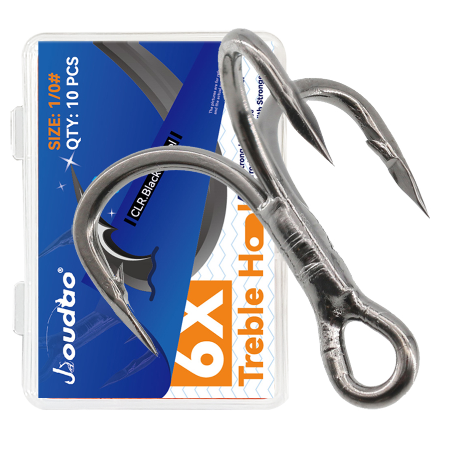 6X Vissen Dreggen Zwart 10 stk - Fishing Hook Assortment recensie en prijs