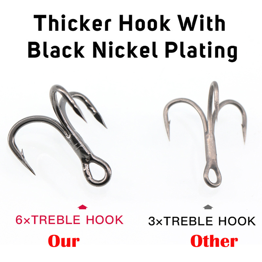 6X Vissen Dreggen Zwart 10 stk - Fishing Hook Assortment recensie en prijs