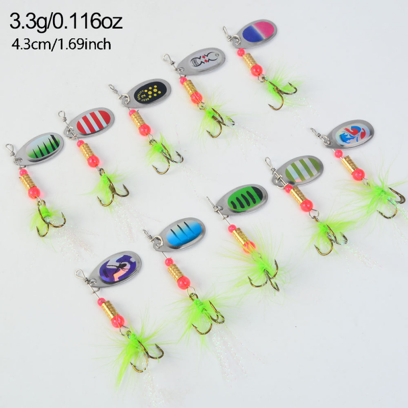 10 STKS 4,3 cm 3,3 GLure paill - Fishing Hook Jig recensie en prijs