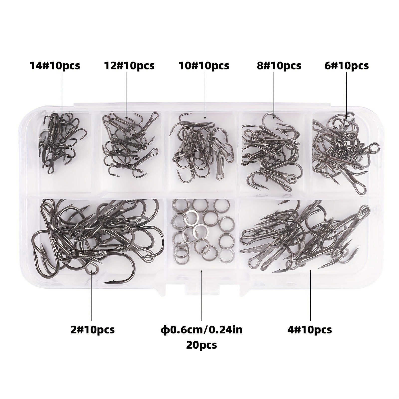 90 stuks/set De triple-hook ki - Fishing Hook Assortment recensie en prijs